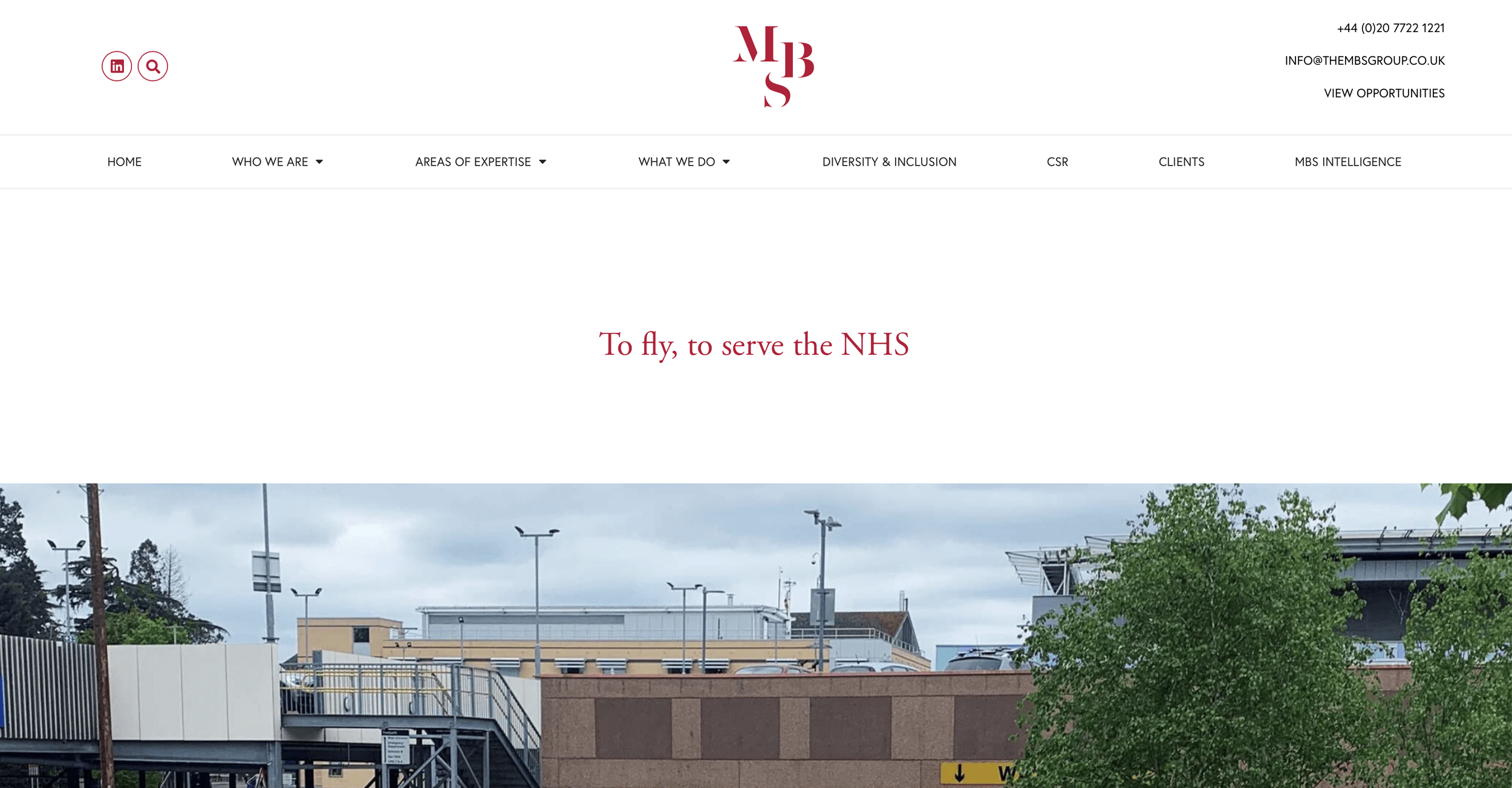 To fly, to serve the NHS