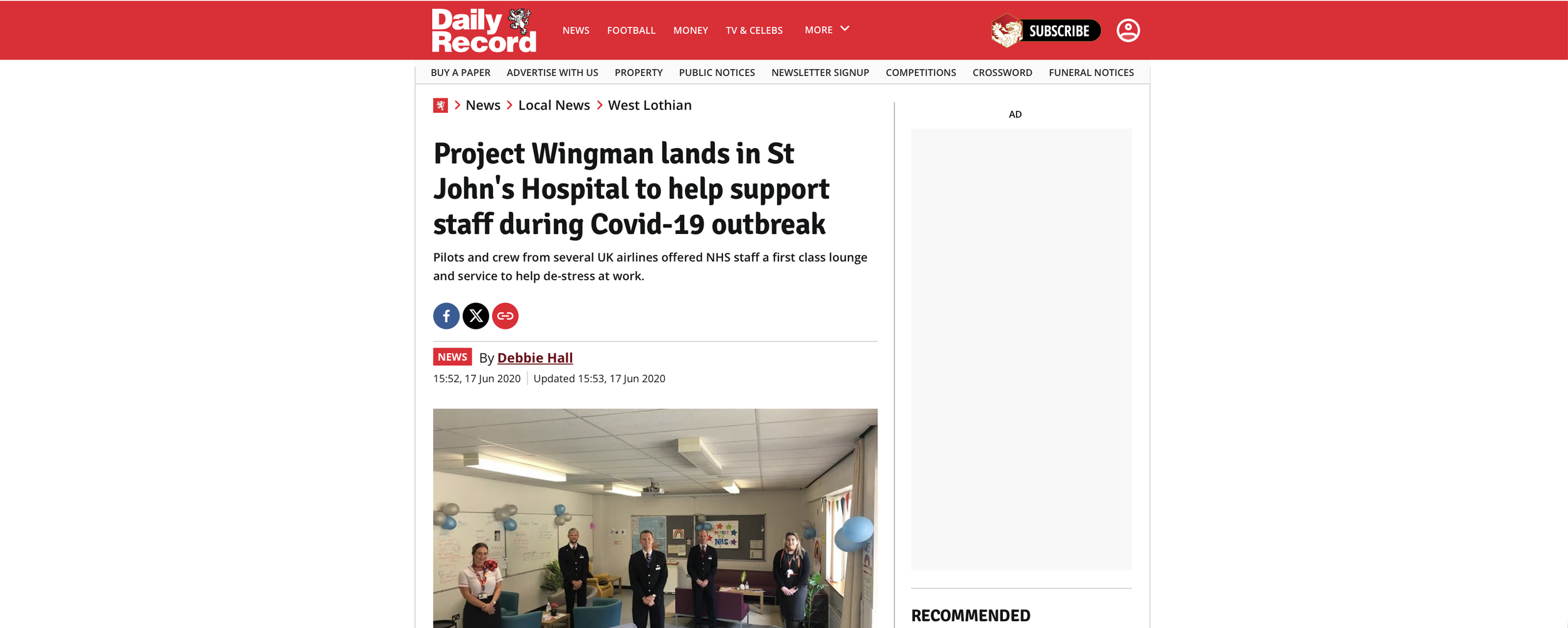 Project Wingman lands in St John's Hospital