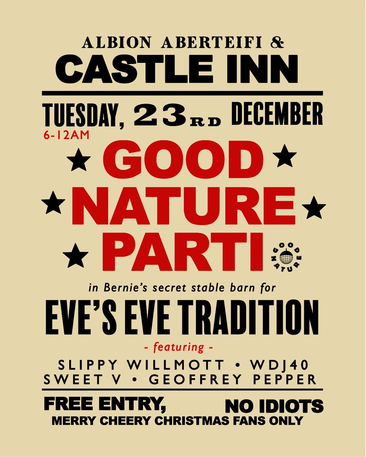 Eve's Eve at the Albion and the Castle Inn