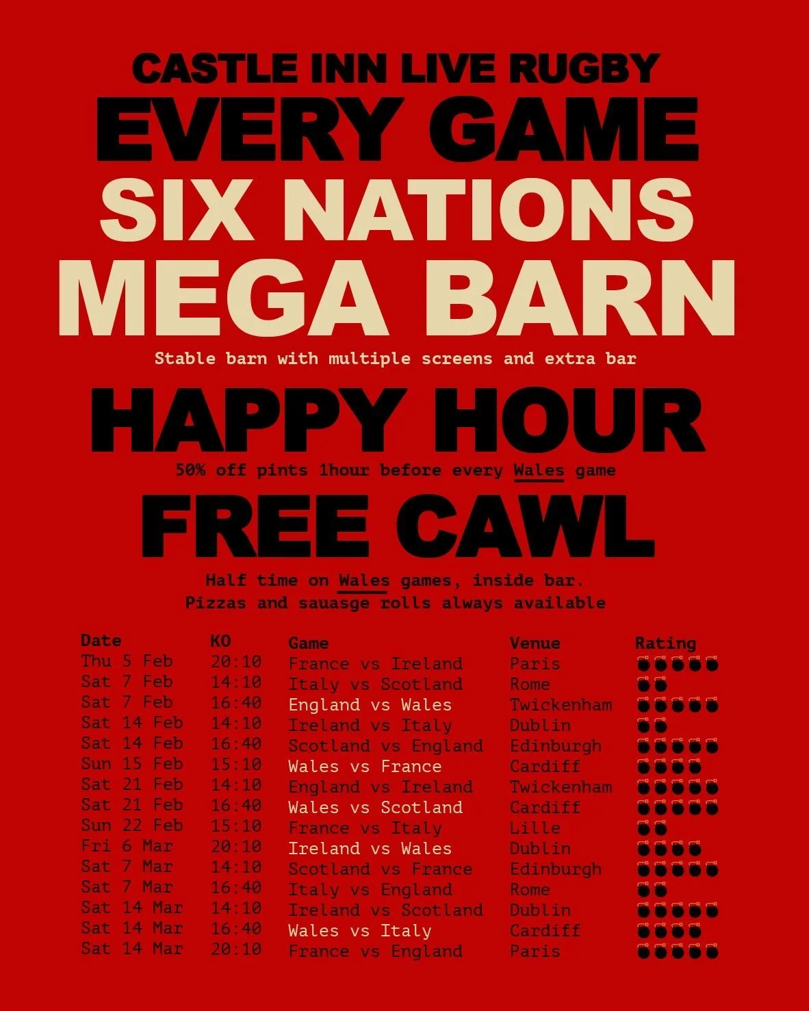 Six Nations at The Castle Inn