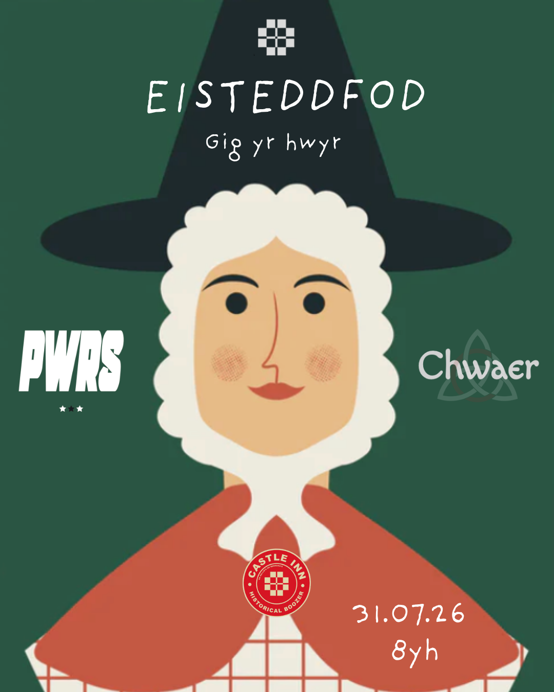 Gig yr Hwyr Eisteddfod yn Nhafarn y Castell / Eisteddfod Eve Gig at The Castle Inn