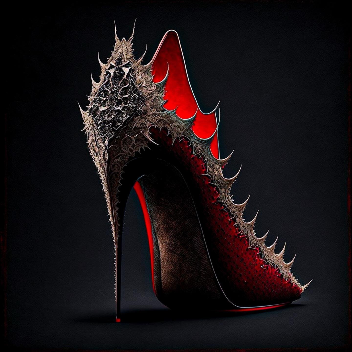 &quot;Unleash the dark elegance with our latest AI creation: Dracula - Christian Louboutin inspired heels and boots! The perfect fusion of horror and haute couture. &quot;I never drink... wine... unless I'm feeling dangerous.&quot; - Dracula  #Dracul