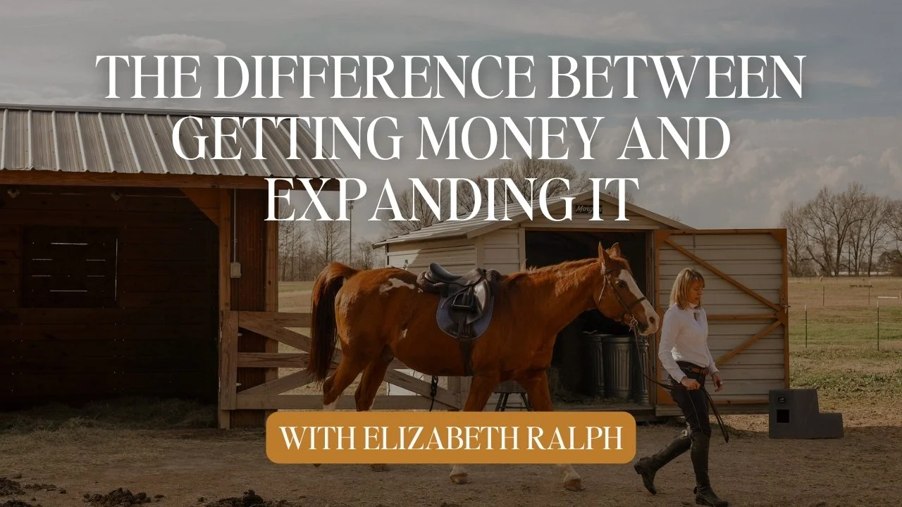 The Difference Between Getting Money and Expanding It