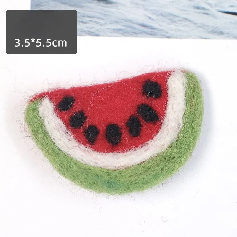 Watermelon Slice Felt Brooch