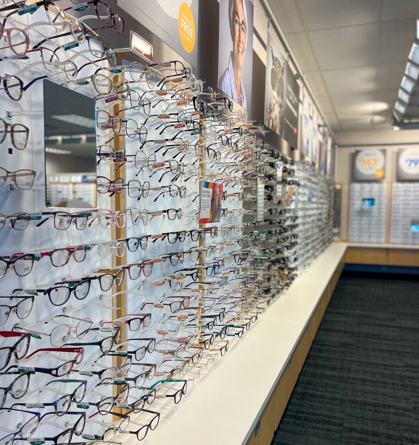 So many glasses to choose from. How could you just pick one? Good thing you don't have to. Stop in and try out @myamericasbest 2 for $79.95 glasses. 👀 👓