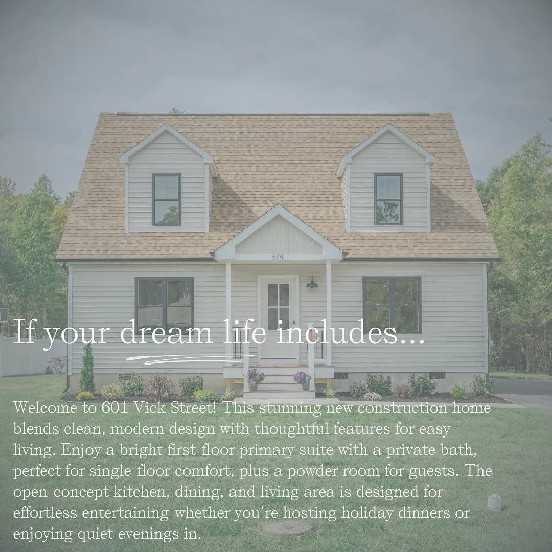 ✨ If your dream life includes waking up just minutes from Cape May&rsquo;s beaches, this home is for you.

📍 601 Vick St | Whitesboro, NJ
🛏 3 Bedrooms | 🛁 2.5 Bathrooms | 🏡 Brand-New Construction

Welcome home! This stunning new construction home