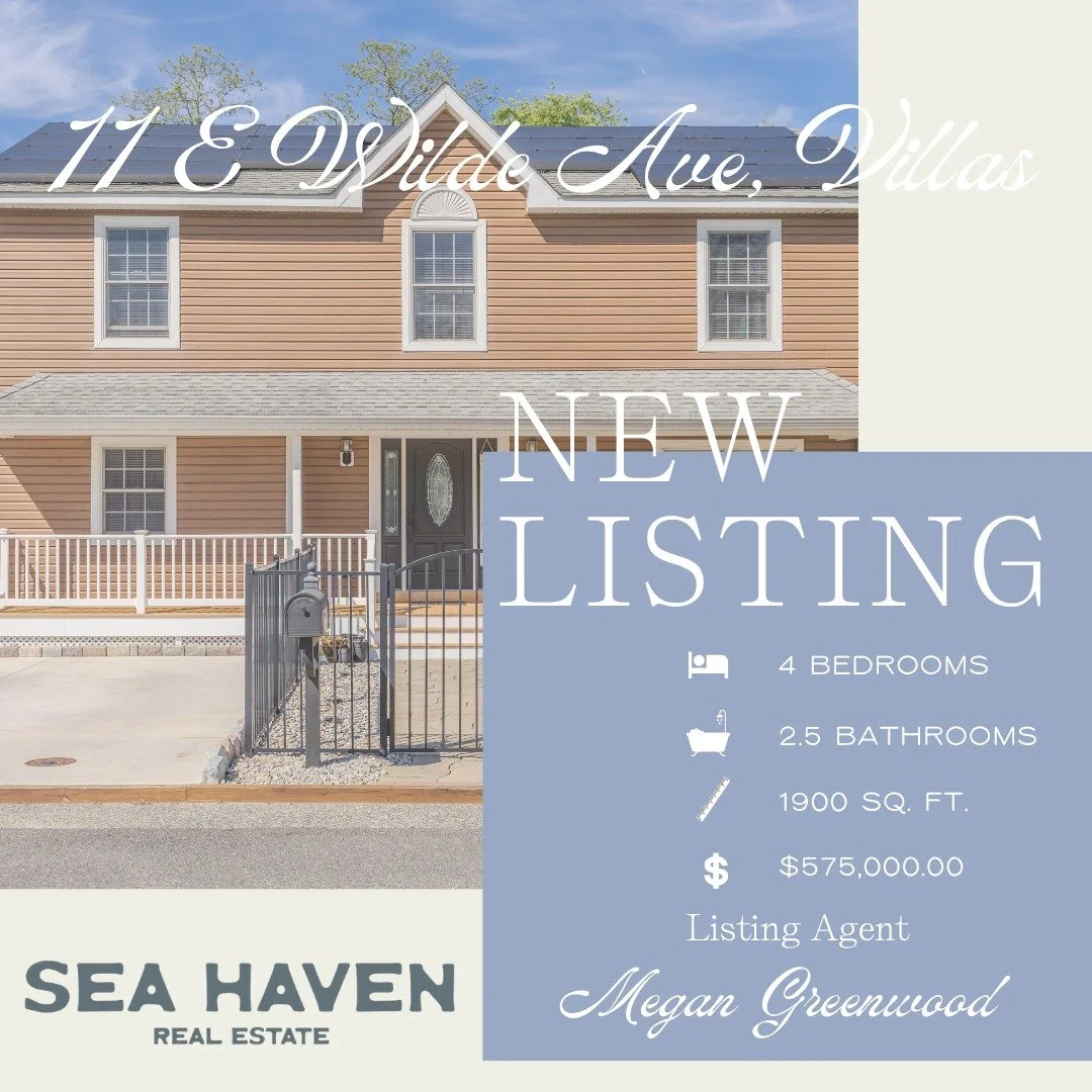 Welcome to 11 E Wilde Avenue!

A spacious, beautifully maintained coastal home in the Villas, just steps from the Delaware Bay and everything that makes Cape May County living so good.

Listed at $575,000 and only six days on the market, here's why t