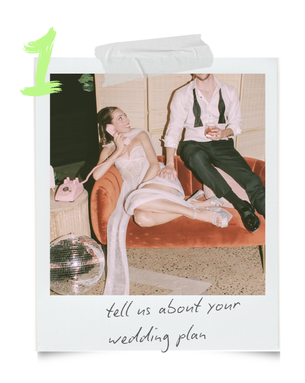 Step 1: Tell us about your wedding