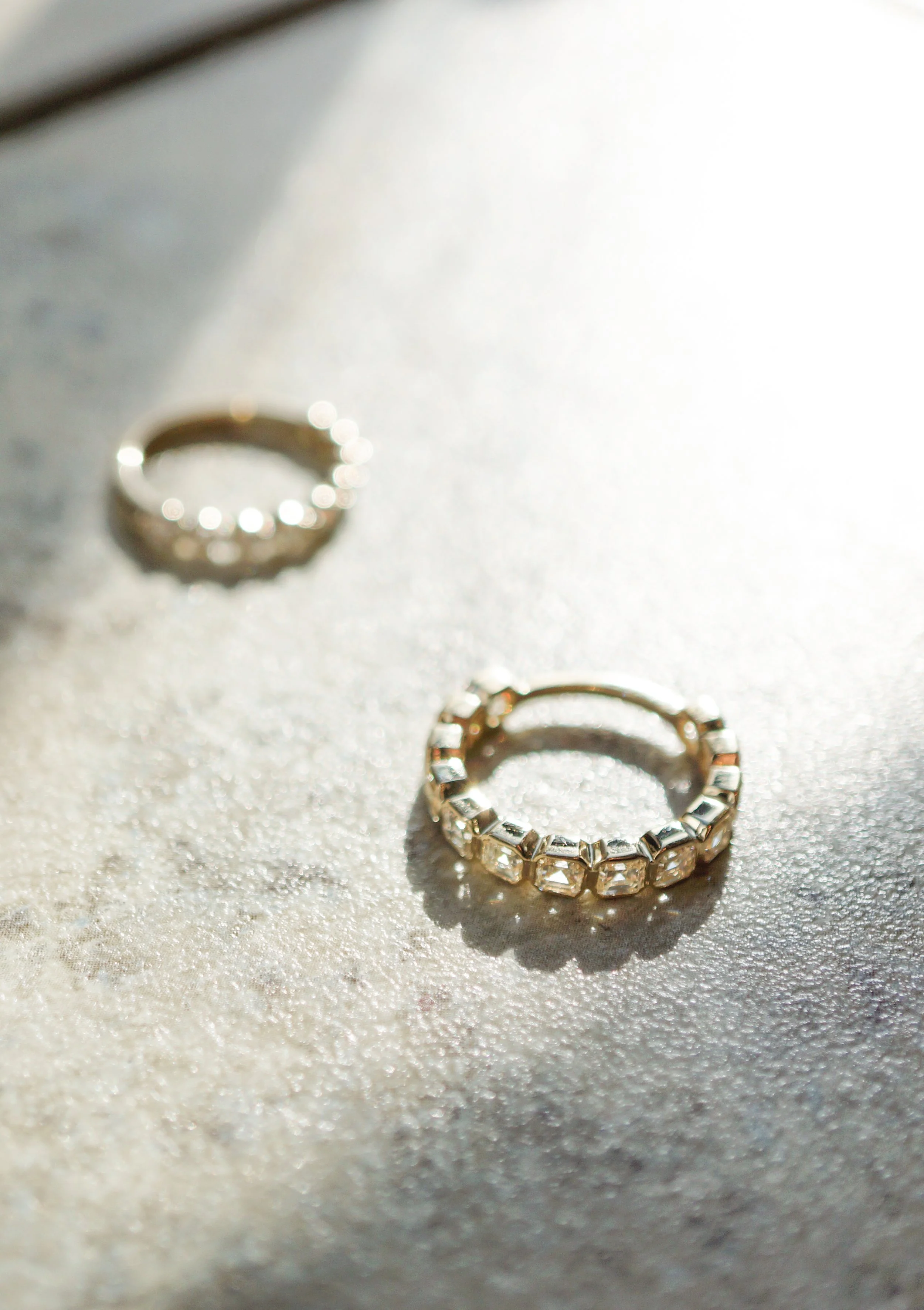 Classic cushion cut diamond anniversary ring