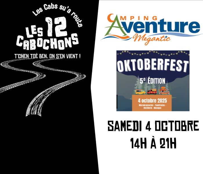 Cabs sua route-Camping Aventure Mégantic