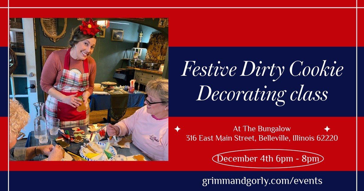 Festive Dirty Cookie Decorating