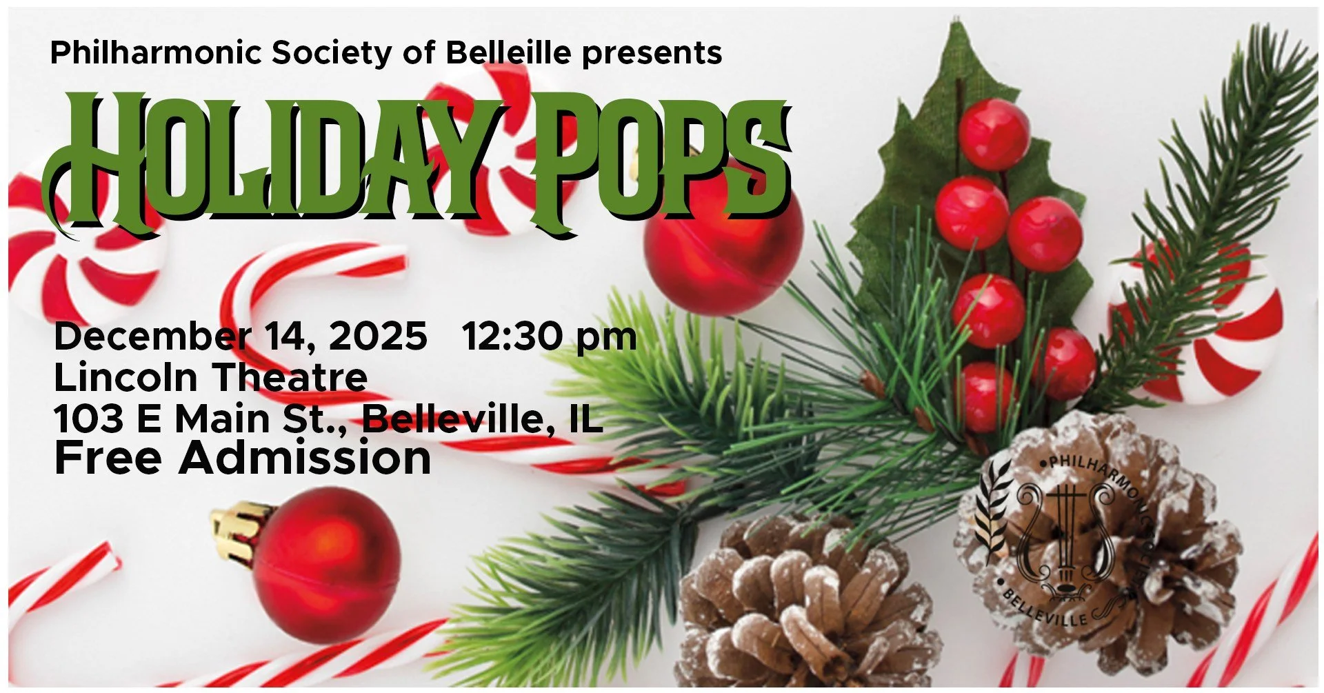 Belleville Philharmonic presents Holiday Pops @ The Lincoln