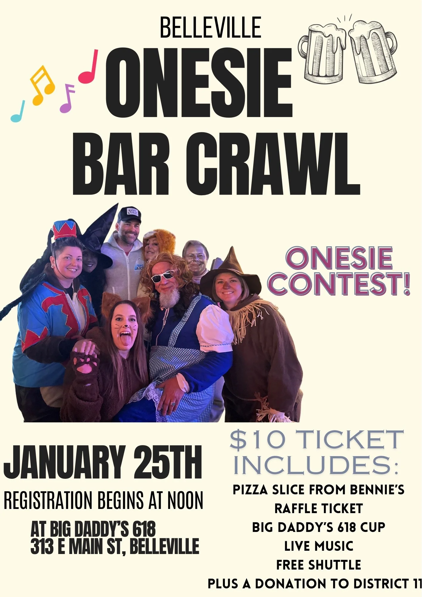 Onesie Bar Crawl