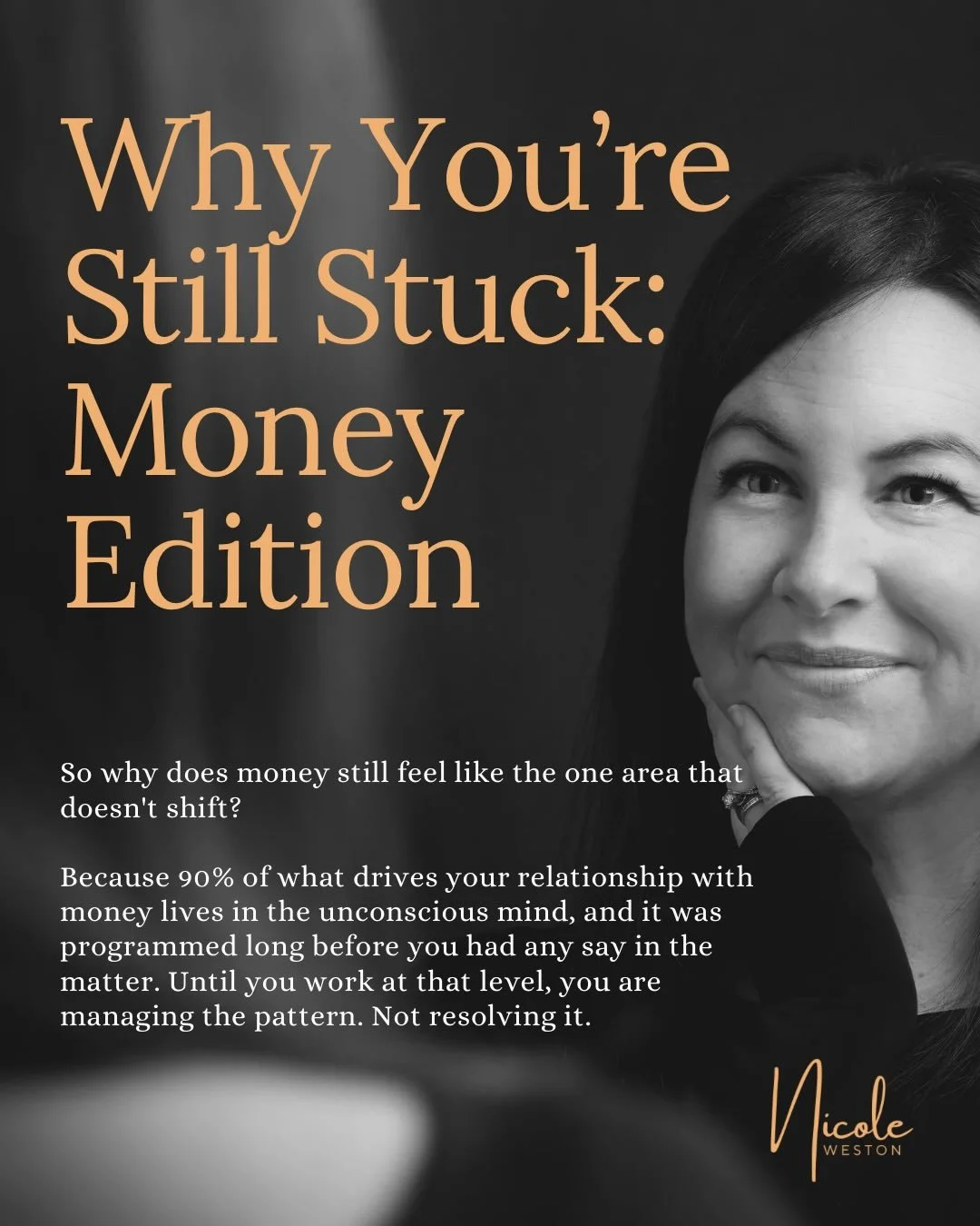 Knowing better doesn&rsquo;t change behaviour. If it did, you&rsquo;d already be there.

And if you&rsquo;re reading this, I&rsquo;m guessing you&rsquo;ve done the work. The books, the courses, the mindset shifts. And yet money still feels like the o