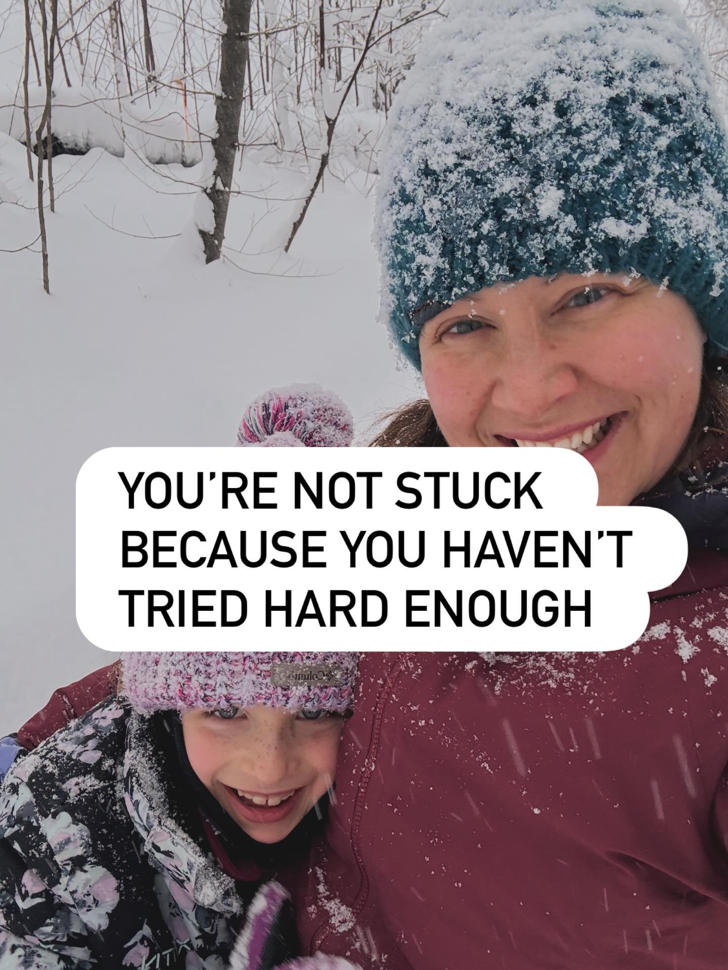 What if we shifted the way we experienced being stuck? 

What if it was an invitation to listen to what is no longer serving what we want and instead asking us to choose ourselves. To believe in who we are, and who we are becoming? 

What if we remem