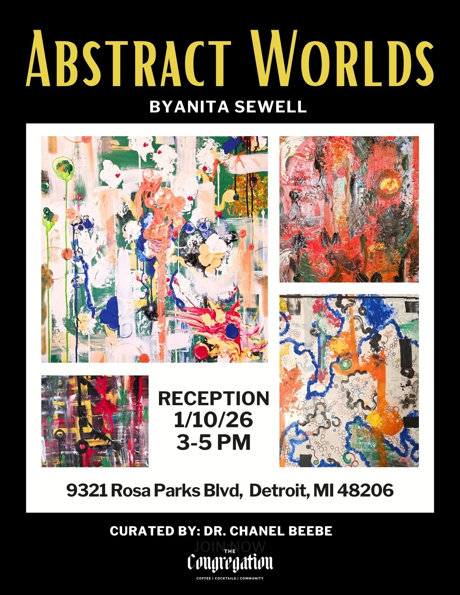Abstract Worlds - Solo Exhibition by Anita Sewell