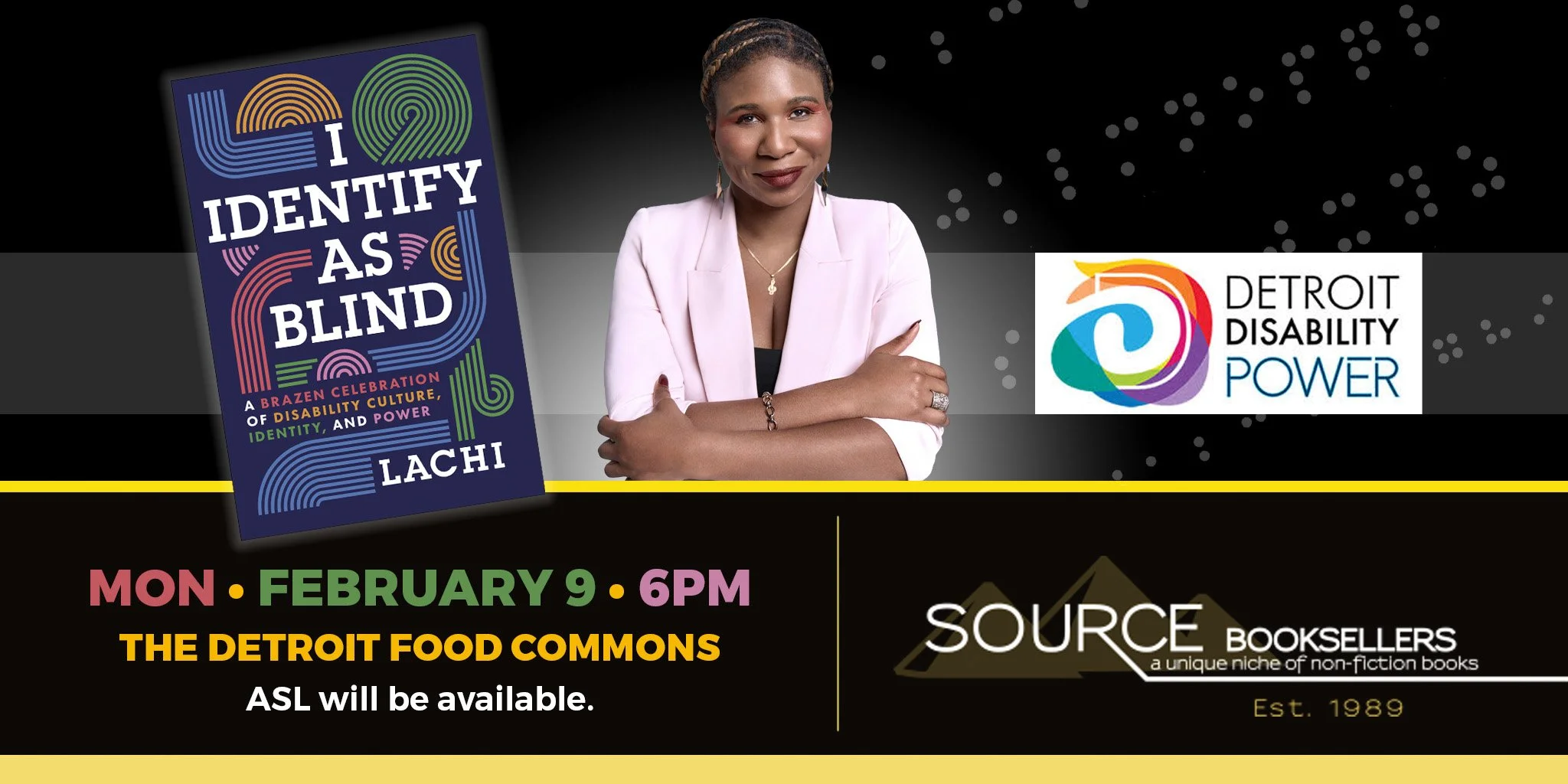 I Idenify As Blind Author Event with LACHI