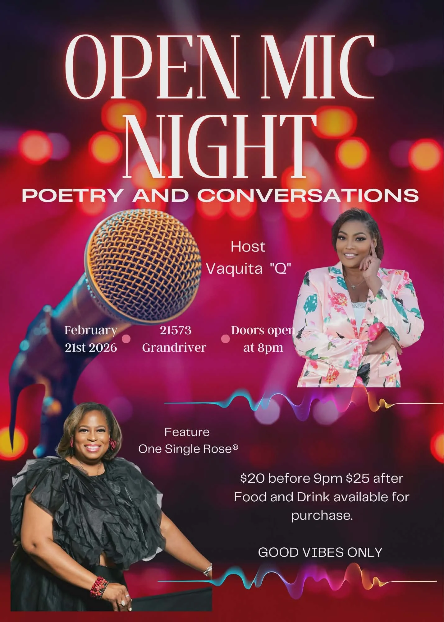 Poetry and Conversations Open Mic Ft. One Single Rose®