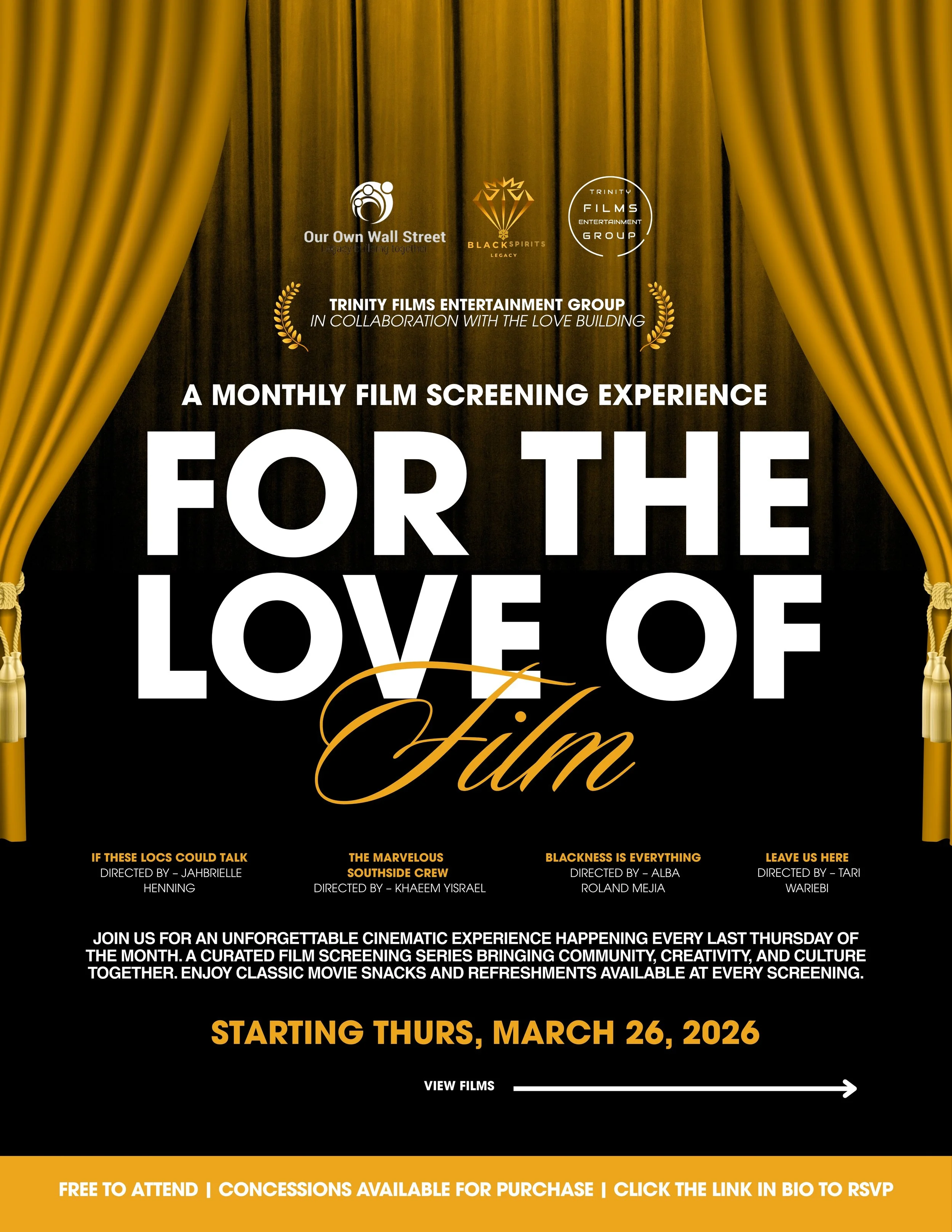 For the Love of Film Series