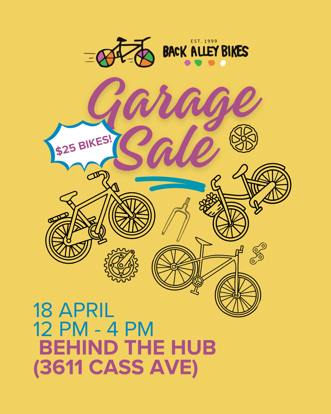 Back Alley Bikes Garage Sale - Bike Sale