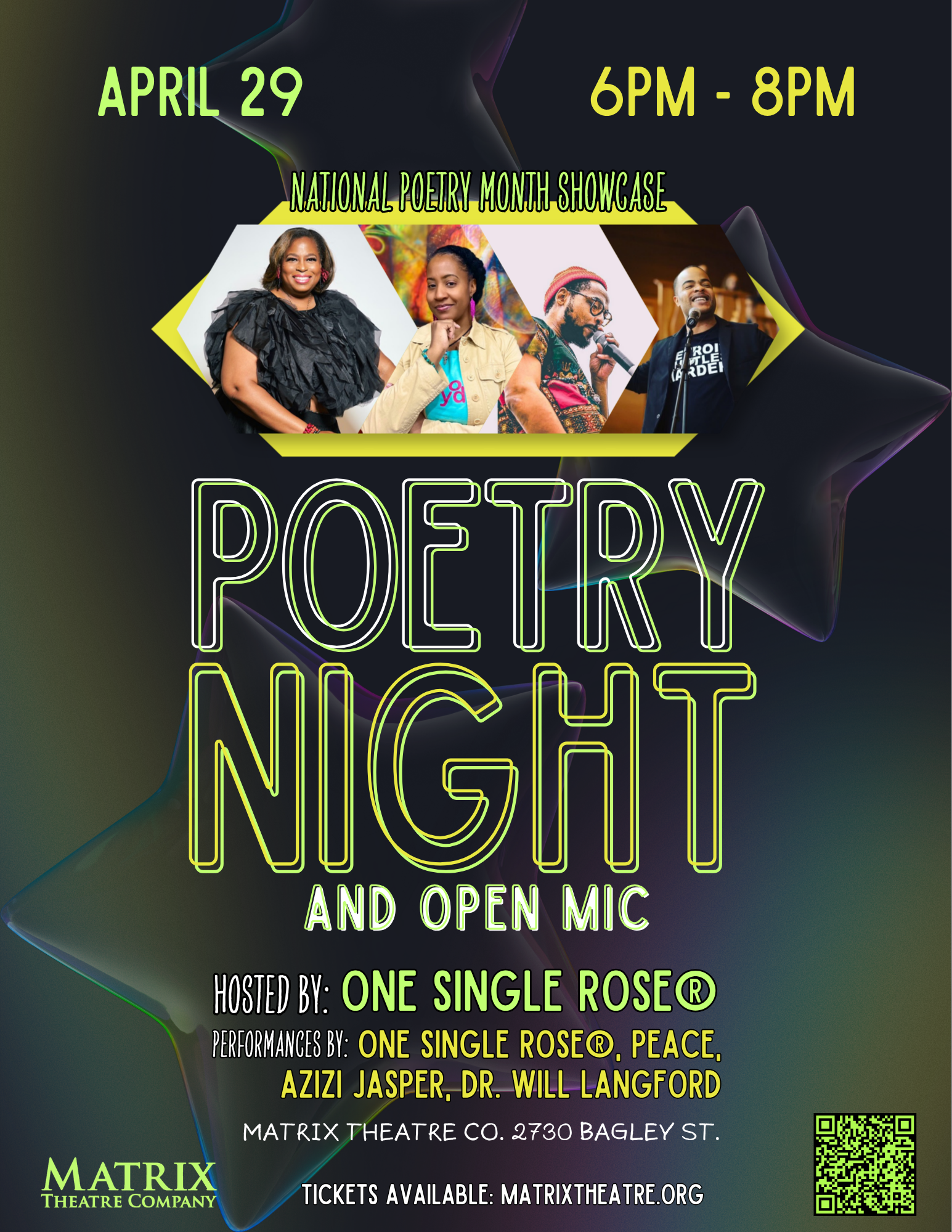 National Poetry Month Showcase and Open Mic