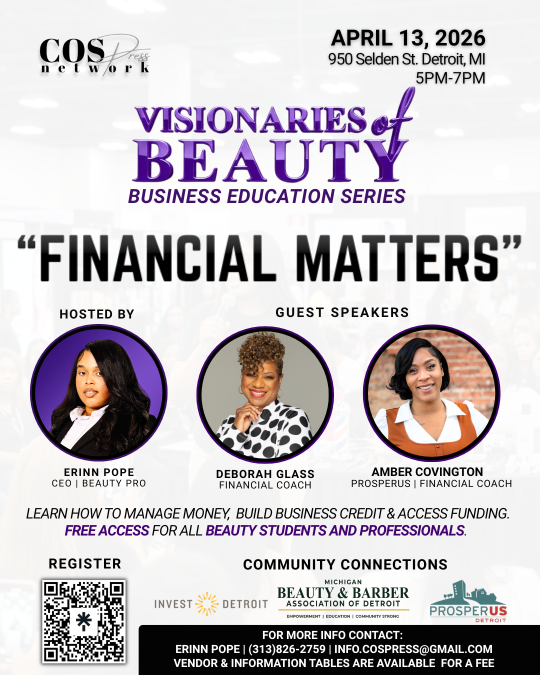 Visionaries of Beauty: Financial Matters