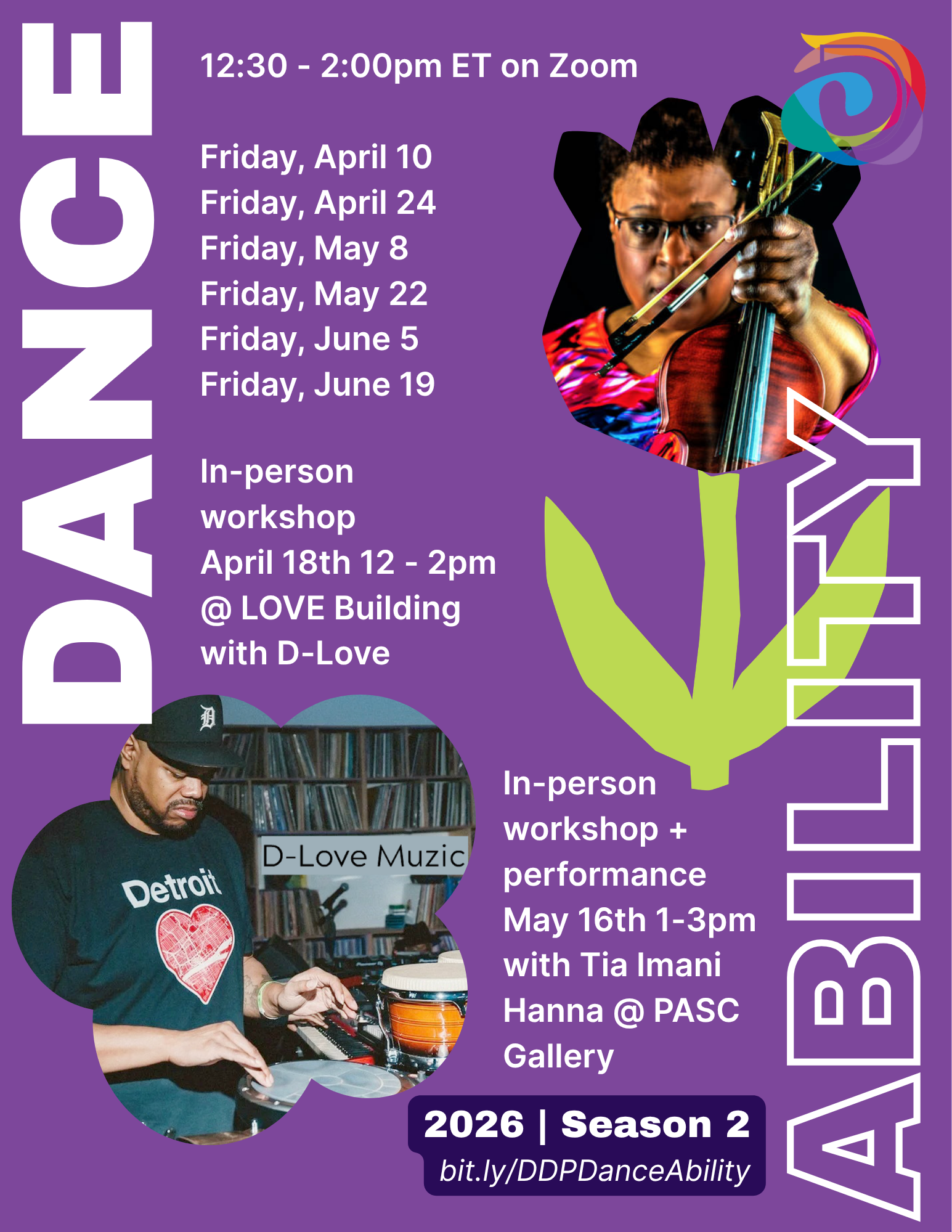 DJ D-Love Muzic with Detroit Disability Power