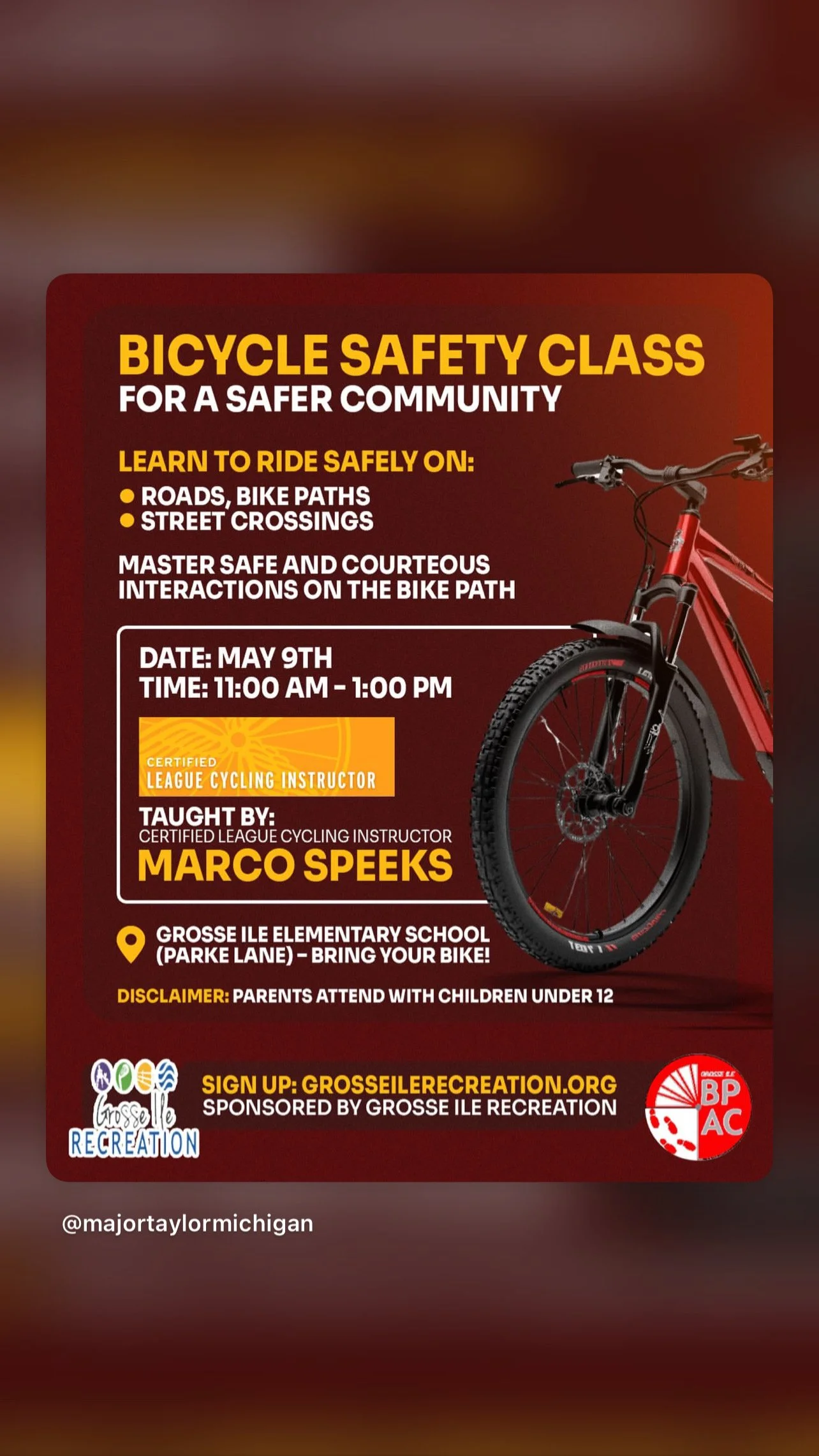 Bicycle Safety Class
