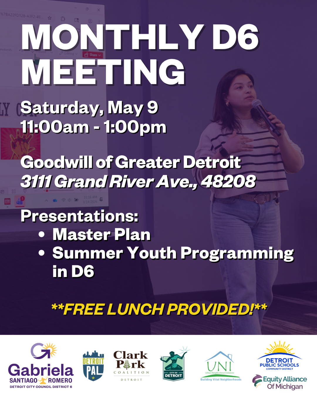 Monthly D6 Meeting: Master Plan + SummerYouth Programming in D6