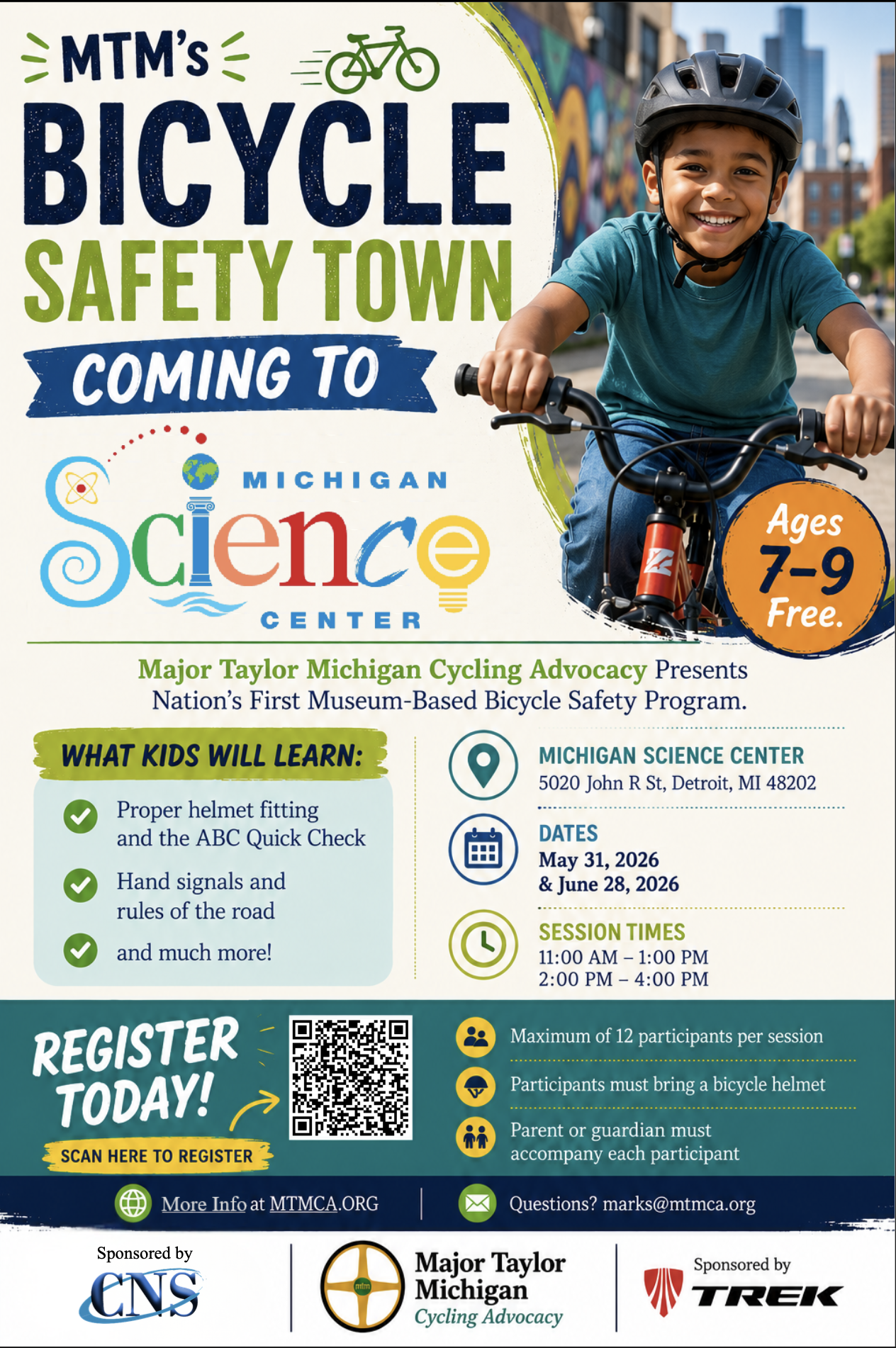 Major Taylor Michigan’s Bicycle Safety Town