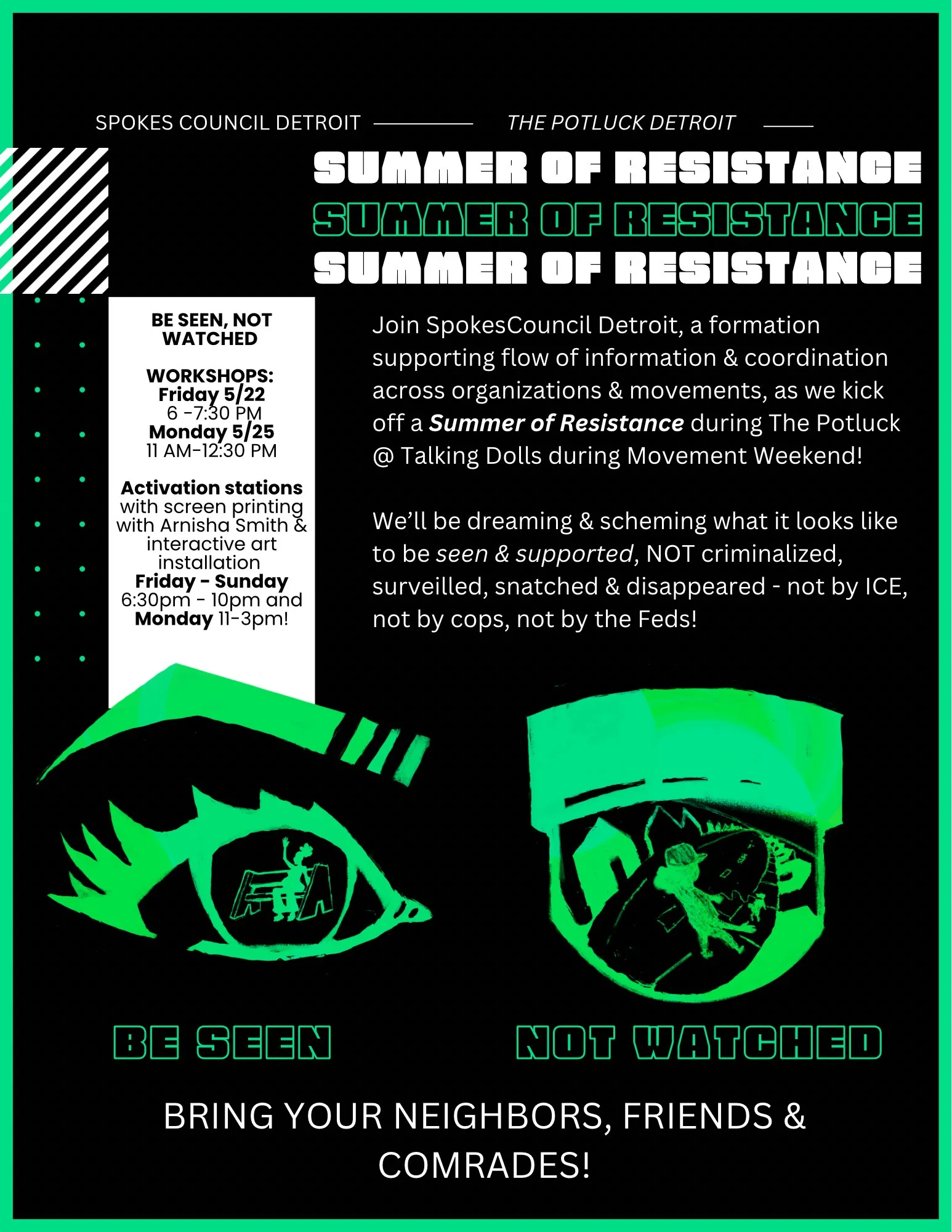 Summer of Resistance Kick off - SpokesCouncil Detroit