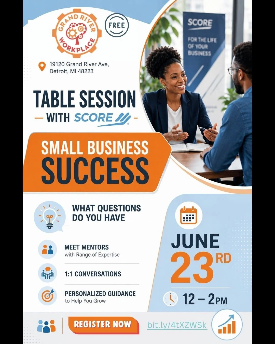 SCORE Small Business Success Wednesdays Small Table Talk