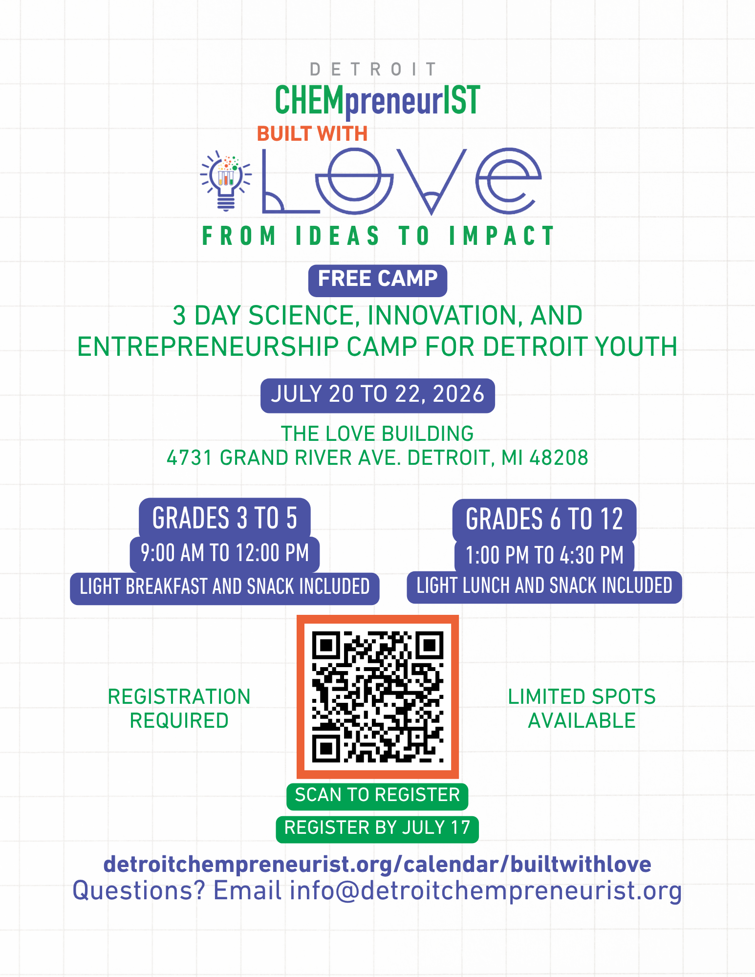 Built With LOVE From Ideas to Impact - Youth STEM Camp