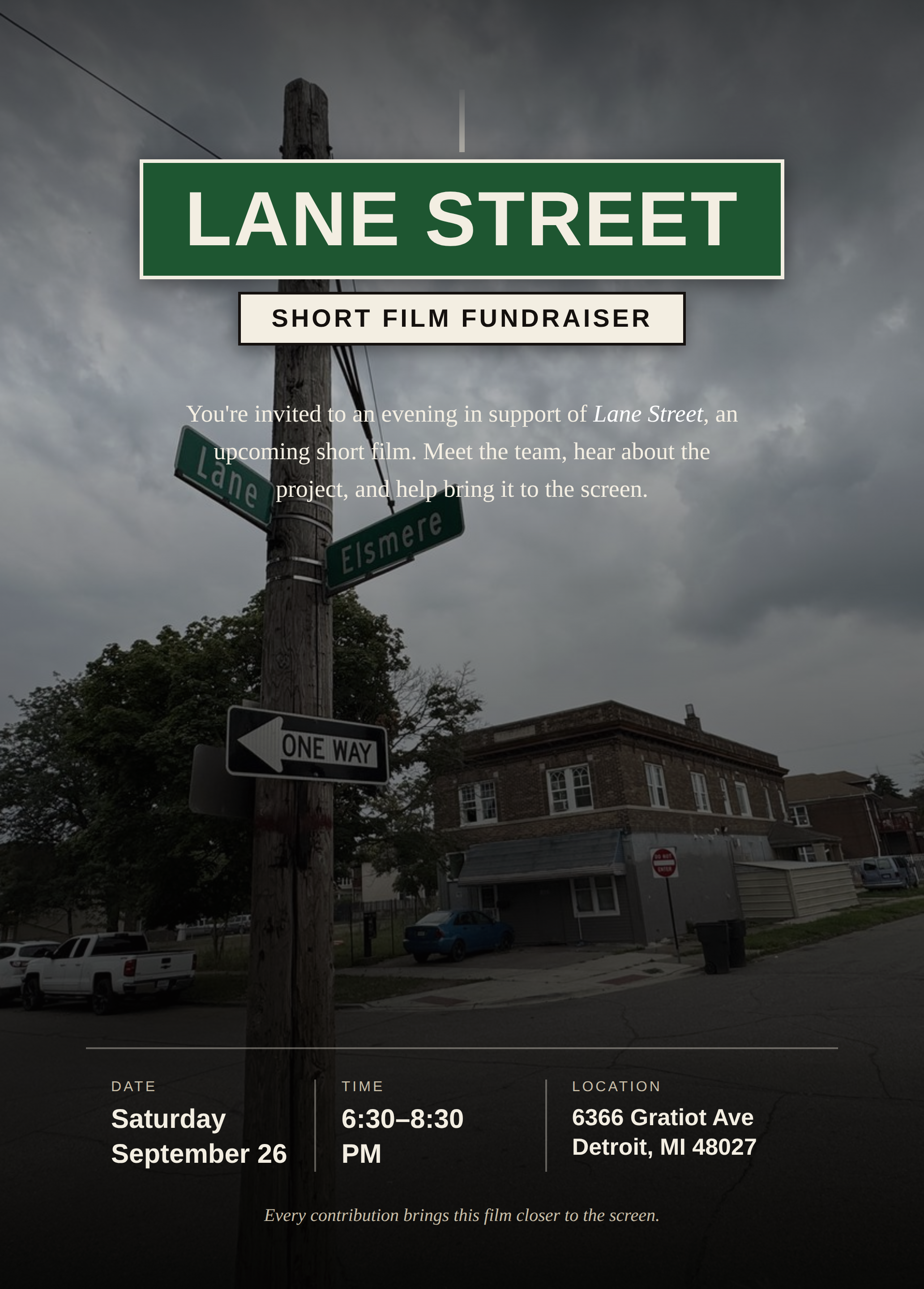 Lane Street Film Mixer & Fundraiser
