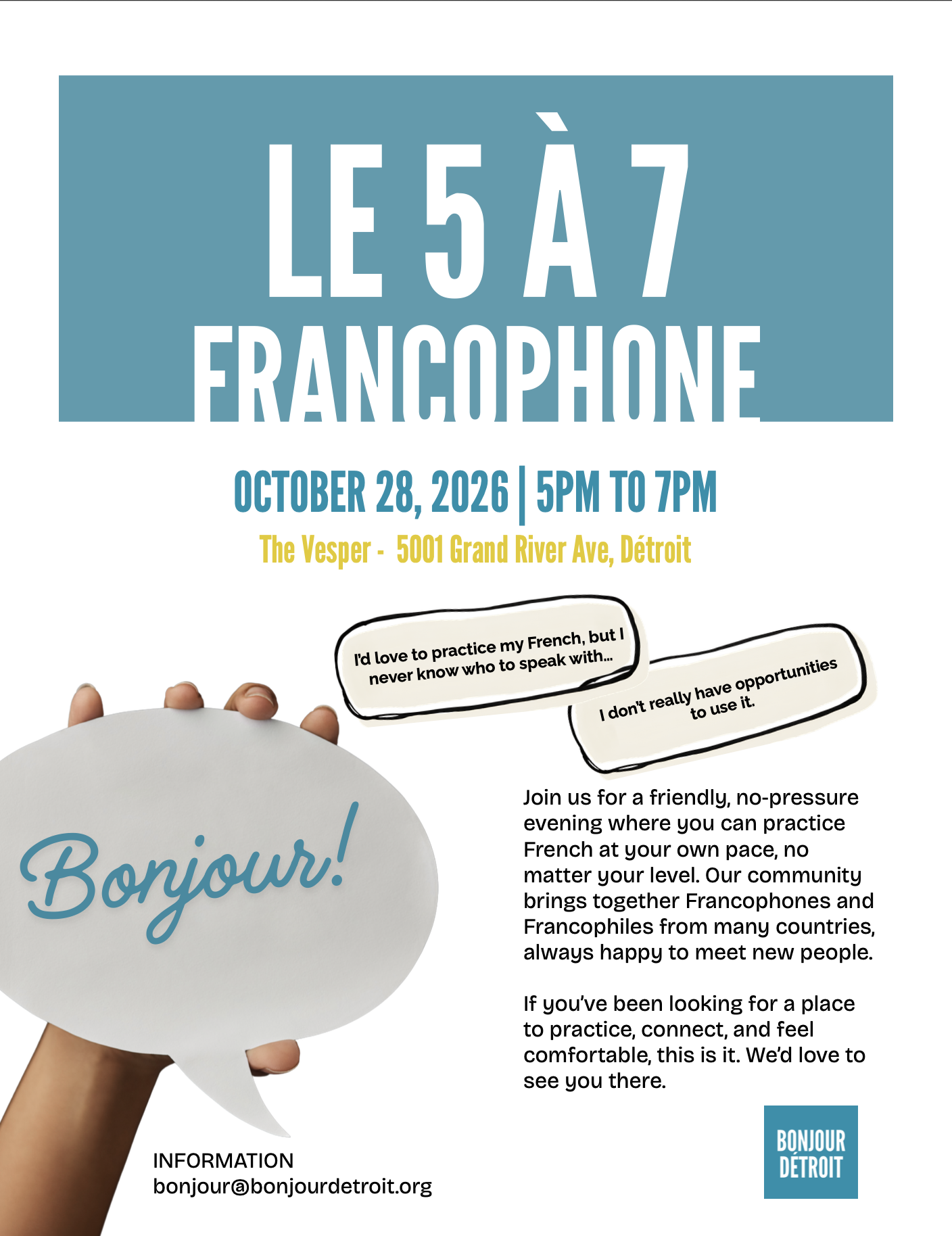 5 à 7 francophone