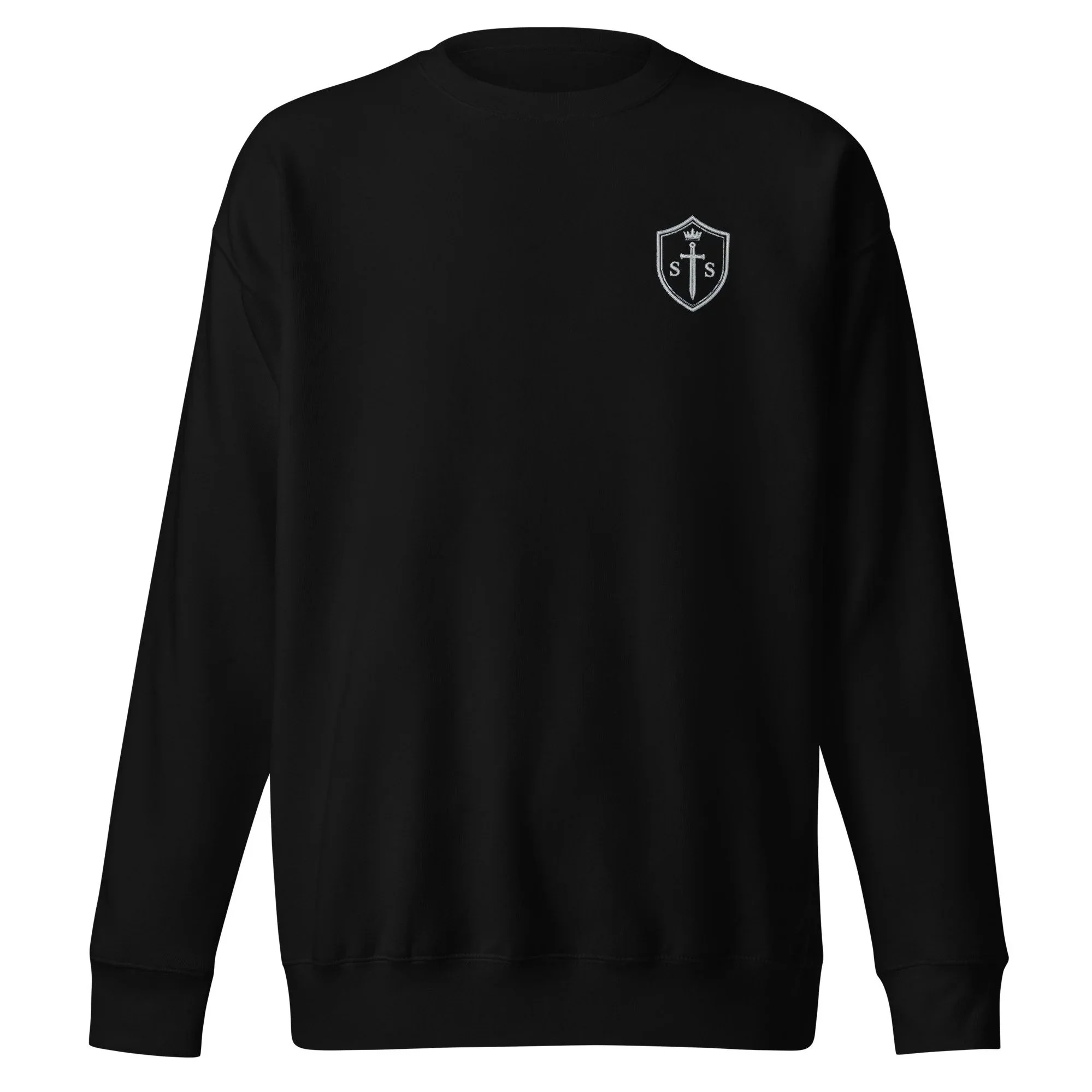 Black Battle Class Mission Ready premium sweatshirt with embroidered Supernatural School Field Crest