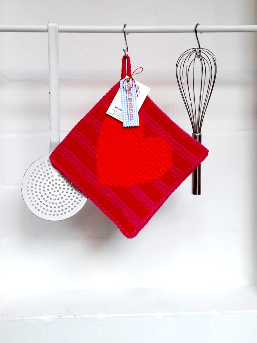 Herz orange, rot/pink