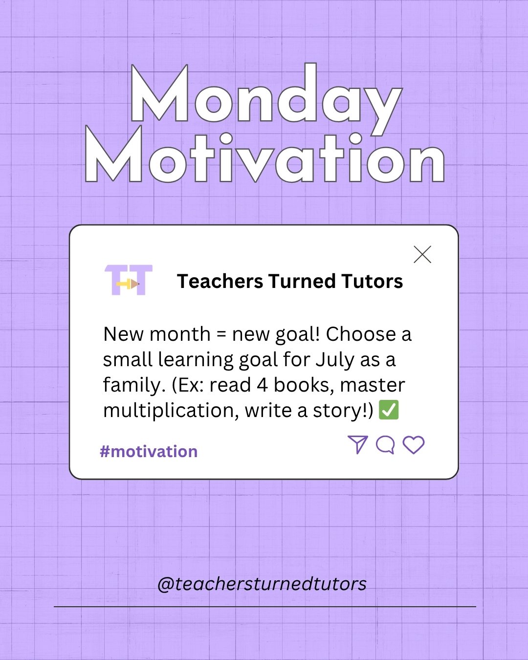 📚 New month = new goal! 🎯 July is the perfect time to grow together as a family&mdash;whether it's reading 4 books, mastering multiplication, or writing a summer story.
⁠
Learning doesn't stop in the summer&mdash;and it doesn't have to feel like sc