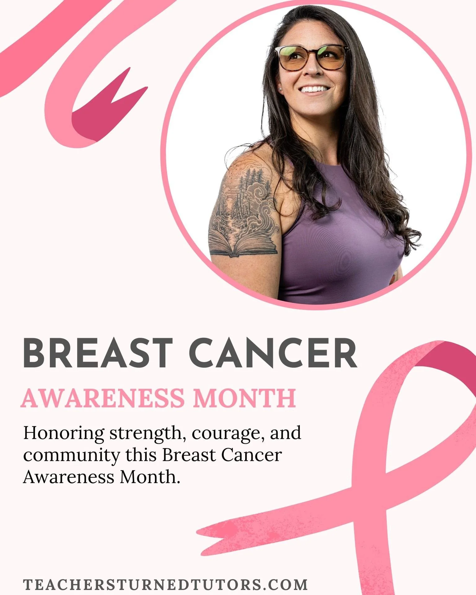 October is Breast Cancer Awareness Month, and in honor of that, Teachers Turned Tutors will be donating 10% of our profits this month to breast cancer research.

This cause is deeply personal to us&mdash;our co-founder, Kim, was diagnosed with breast