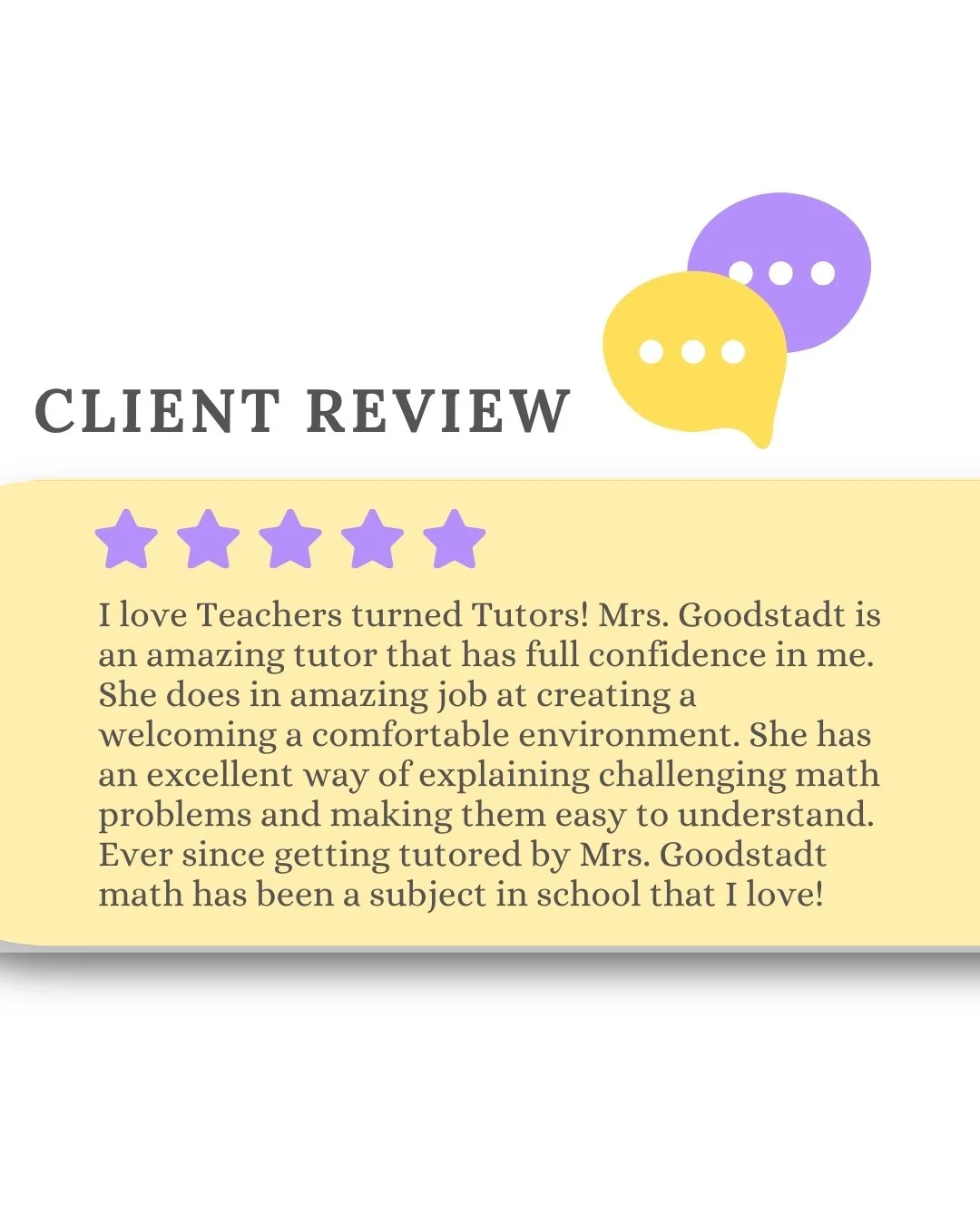 This makes our hearts so full! 💕 Watching students gain confidence and discover a love for learning is why we do what we do. Thank you to this wonderful student for sharing such thoughtful words &mdash; and to Mrs. Goodstadt for making math fun, and