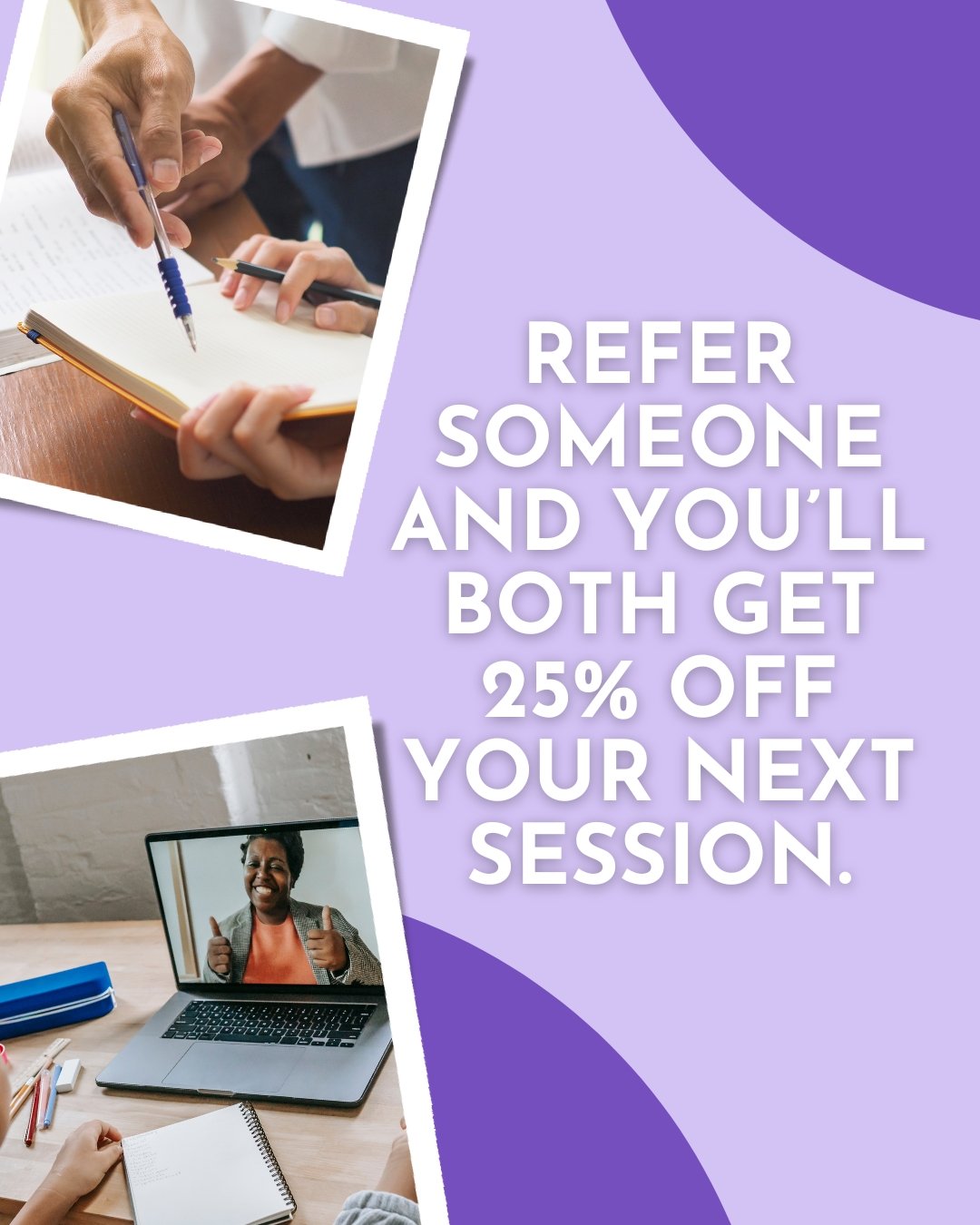 Good friends share great tutors &mdash; and we&rsquo;re so grateful when you share us with the people you care about! 💛
When you refer a new family to Teachers Turned Tutors, it&rsquo;s our turn to say thank you. Both you and the family you refer wi