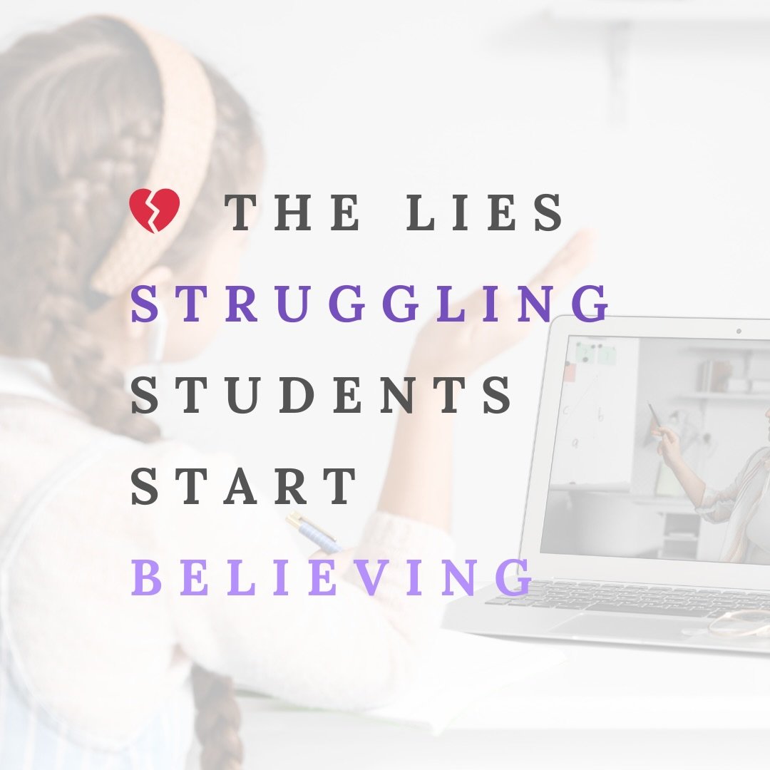 &ldquo;I&rsquo;m just not smart enough.&rdquo; 

&ldquo;Everyone else gets it but me.&rdquo;

&ldquo;Why even try? It&rsquo;s never going to click.&rdquo;

These are the heartbreaking whispers we hear from children who are struggling in school. It&rs