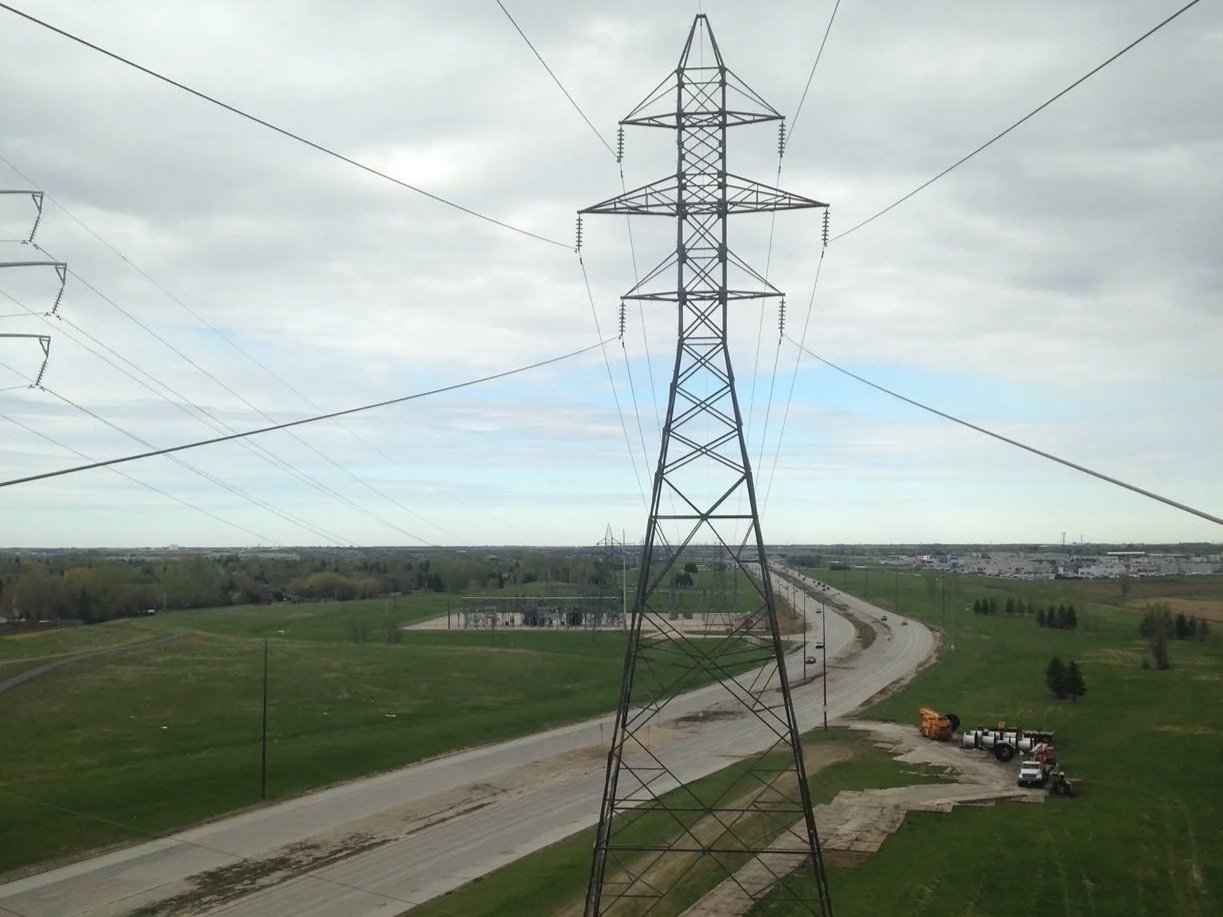115kV/69kV Lattice Tower Relocation &amp; Line Reconstruction — Manitoba