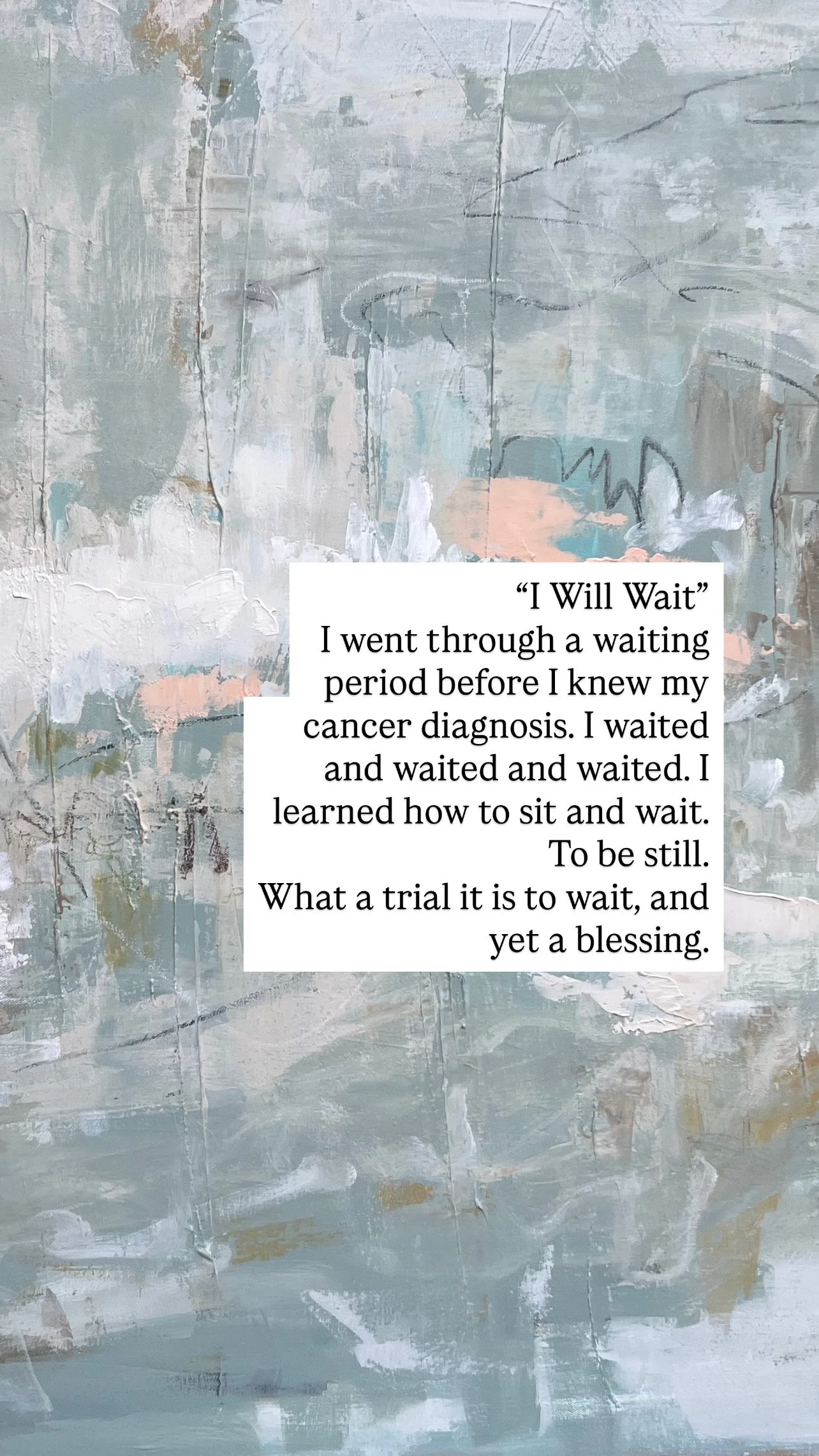 "I Will Wait"
