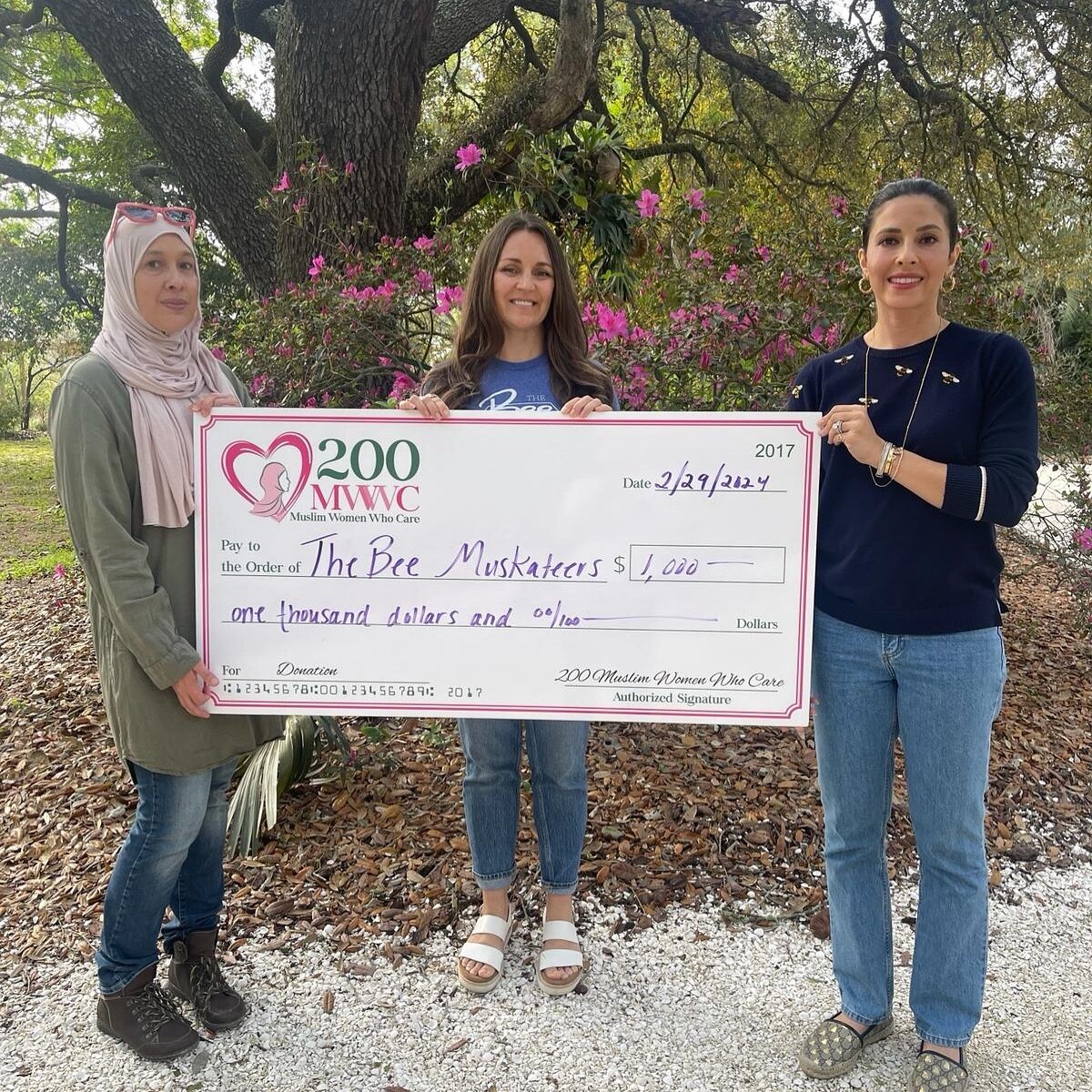 Our $1000 grant was awarded to The Bee Musketeers 🐝 

They will use this money to help save the most important species to our food supply&mdash;the 🐝. 

They focus on relocation of honey bees. Bees are very important for pollination and without bee