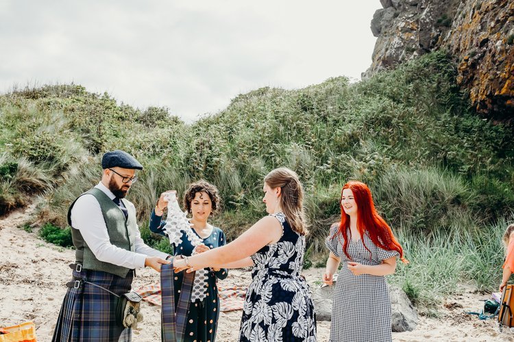  scotland beach wedding, scottish beach elopement, edinburgh elopement packages, scotland best elopement photographers, natural light elopement photography scotland, the elopement society, solen collet 