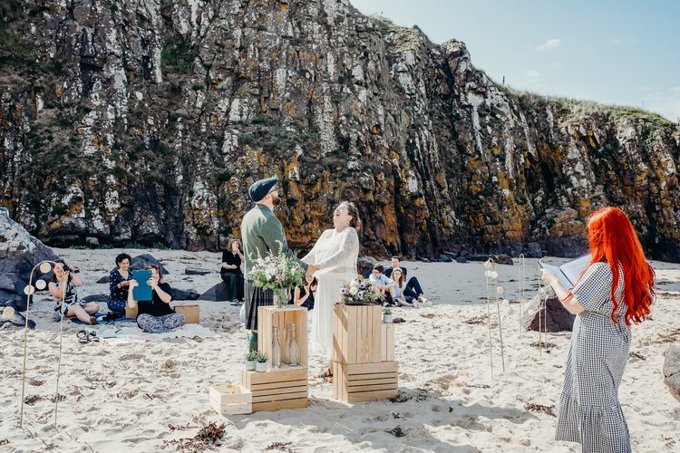  scotland beach wedding, scottish beach elopement, edinburgh elopement packages, scotland best elopement photographers, natural light elopement photography scotland, the elopement society, solen collet 