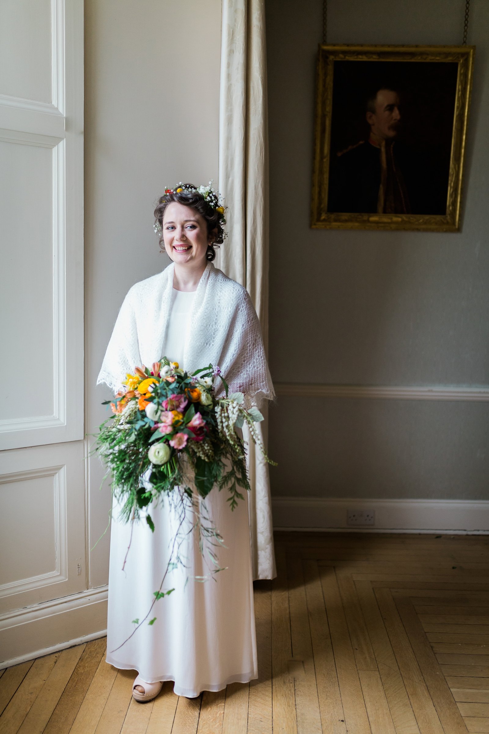 colstoun house wedding candid relaxed