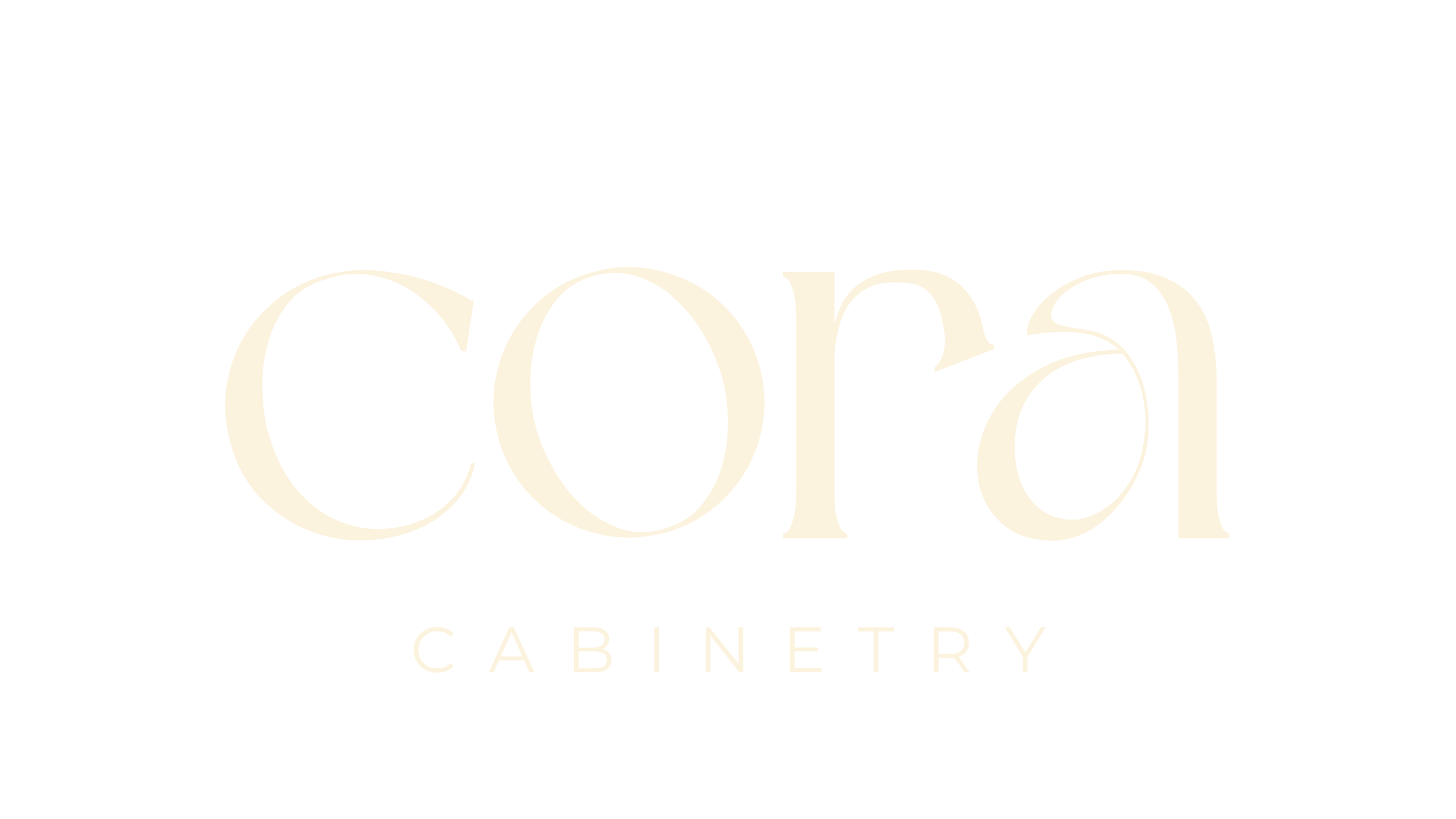 Cora Cabinetry logo.