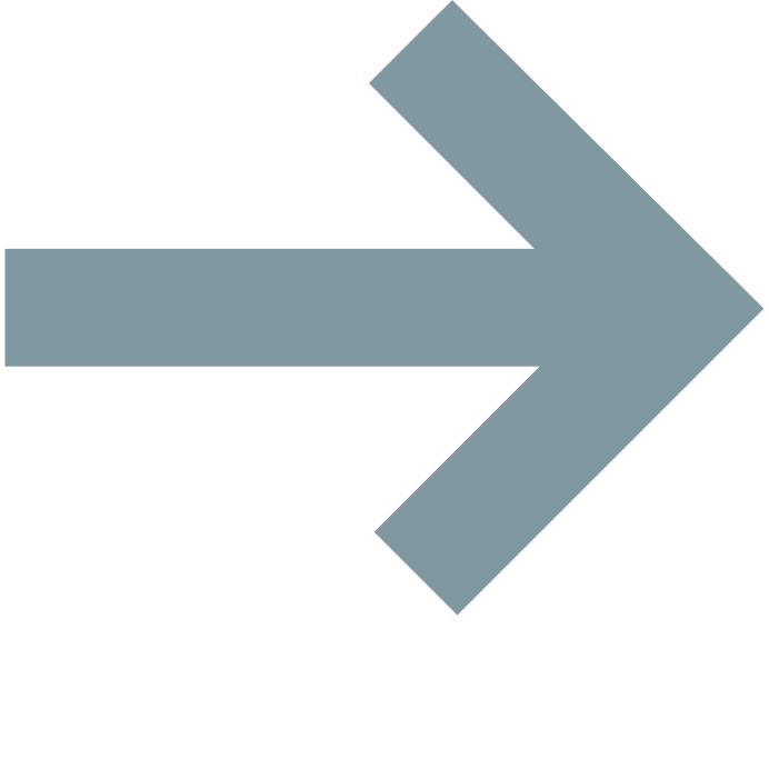 A large gray right-pointing arrow on a black background.